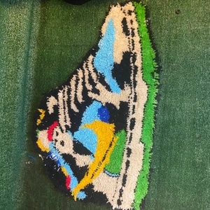 Custom Nike chunky dunky rug
